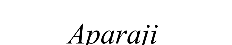 Aparajita Italic Yazı tipi ücretsiz indir